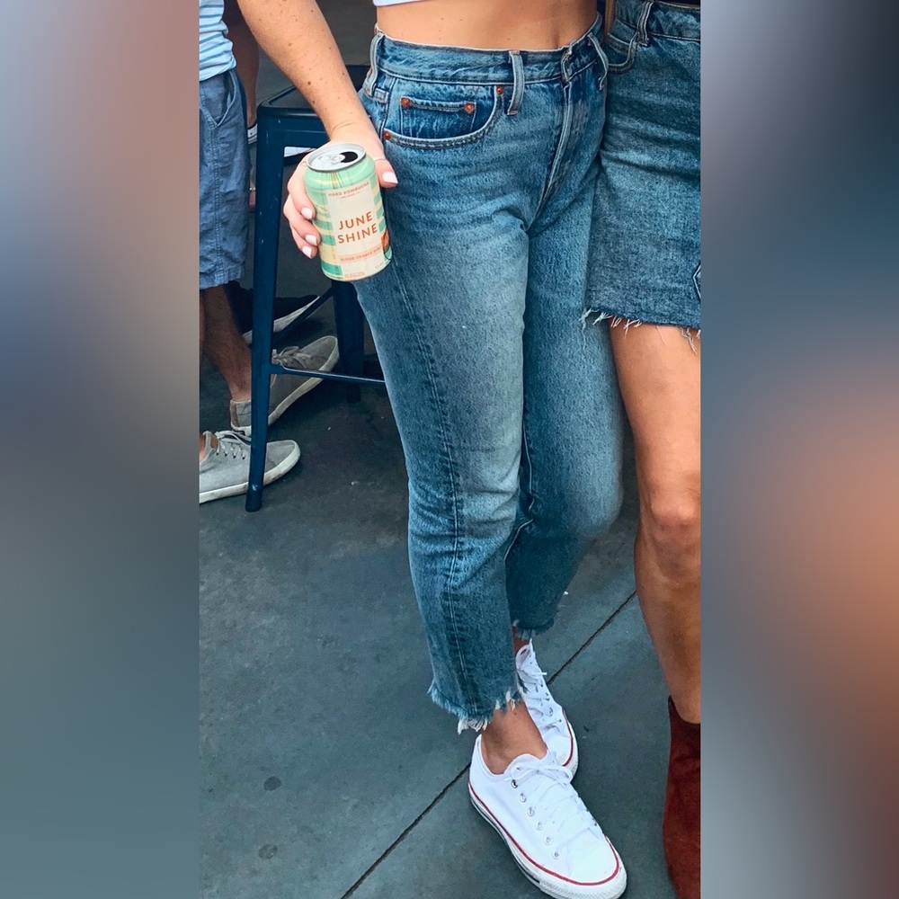 Madewell frayed jeans